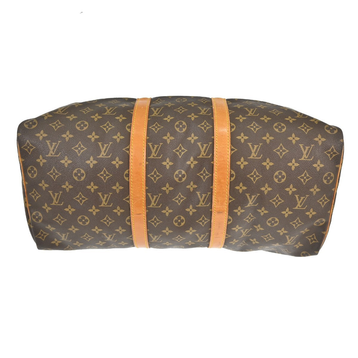 Louis Vuitton Keepall Bag Monogram Canvas Brown Canvas Travel Bag Bag (Pre-Owned)