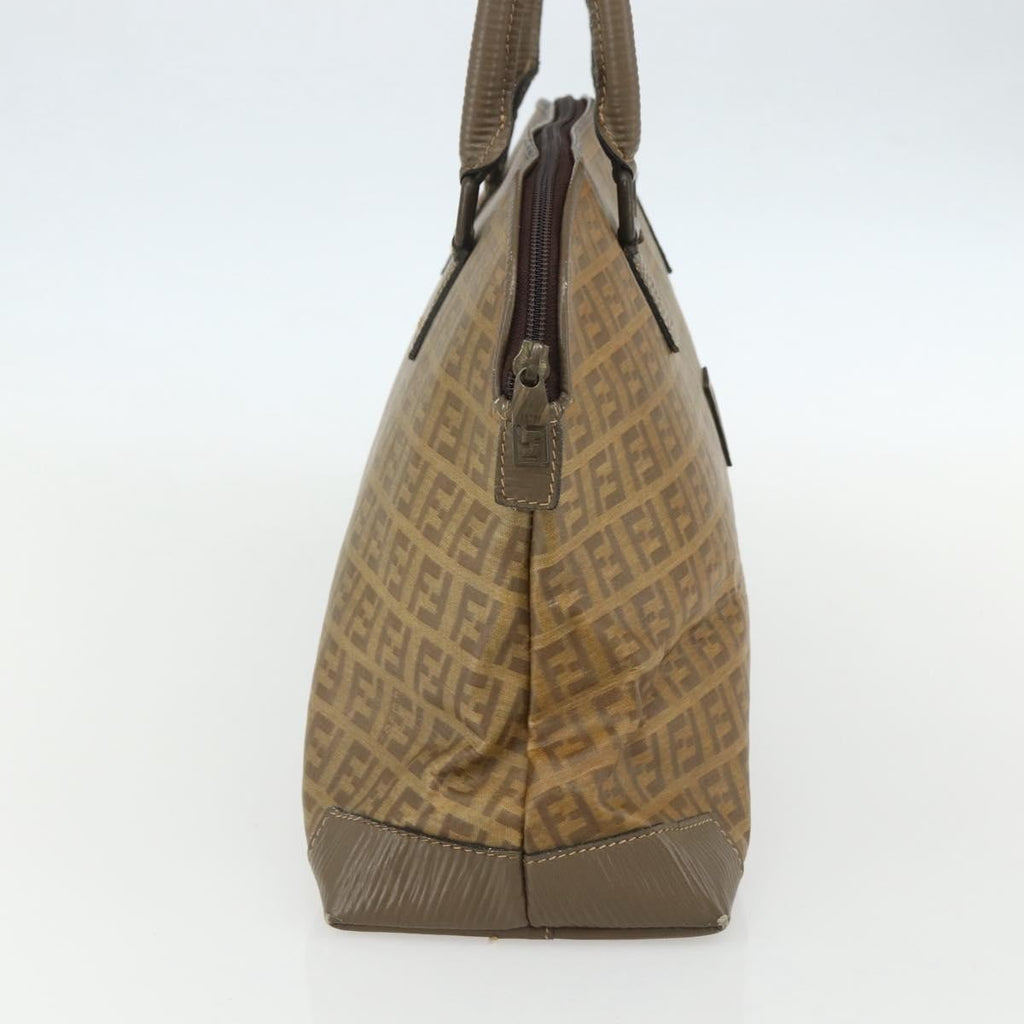 Fendi Zucchino Canvas Brown Canvas Handbag (Pre-Owned)