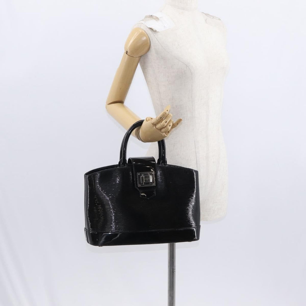 Louis Vuitton Mirabeau Handbag Electric Epi Leather Black Leather Handbag (Pre-Owned)