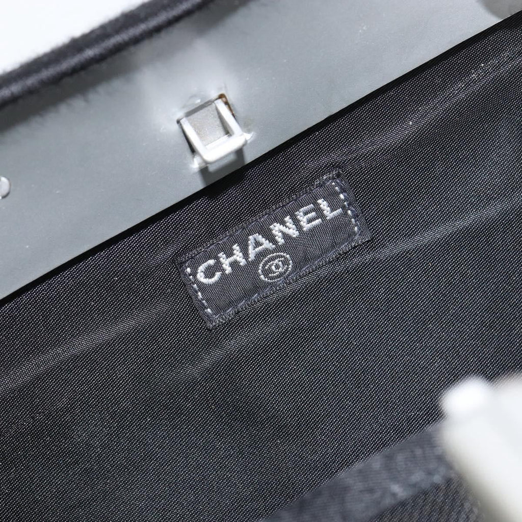 Chanel Millennium Shoulder Bag Jersey Black Cotton Shoulder Bag Bag (Pre-Owned)