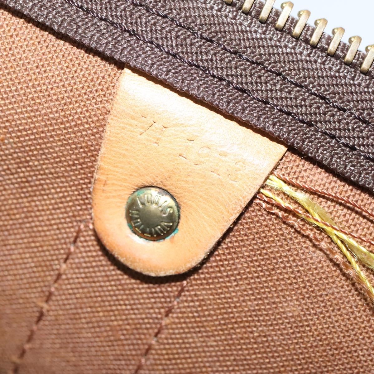 Louis Vuitton Keepall Bandouliere Bag Monogram Canvas Brown Canvas Travel Bag Bag (Pre-Owned)