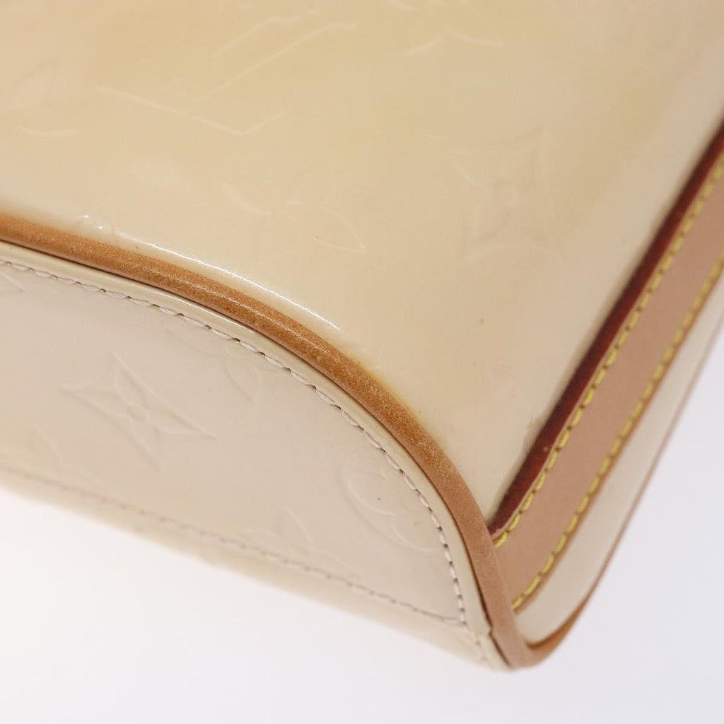 Louis Vuitton Sullivan Handbag Monogram Vernis Beige Patent_Leather Bag (Pre-Owned)