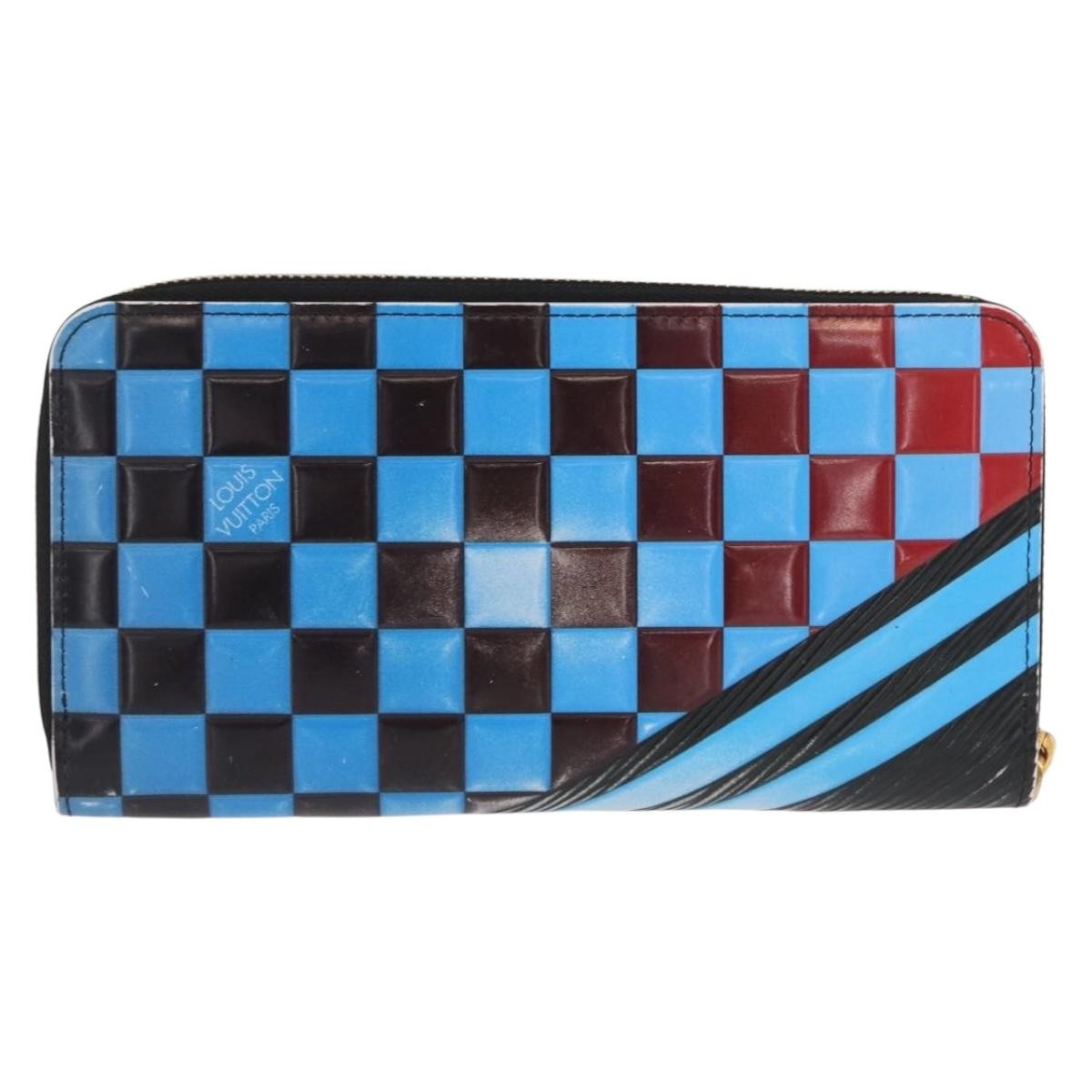 Louis Vuitton Zippy Wallet Nm Epi Race Édition Limitée Blue Leather Wallets Accessory (Pre-Owned)