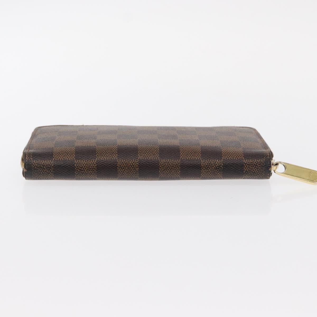 Louis Vuitton Zippy Wallet Nm Damier Brown Canvas Wallets Accessory (Pre-Owned)
