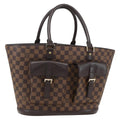 Louis Vuitton Manosque Handbag Damier Brown Canvas Tote Bag Bag (Pre-Owned)