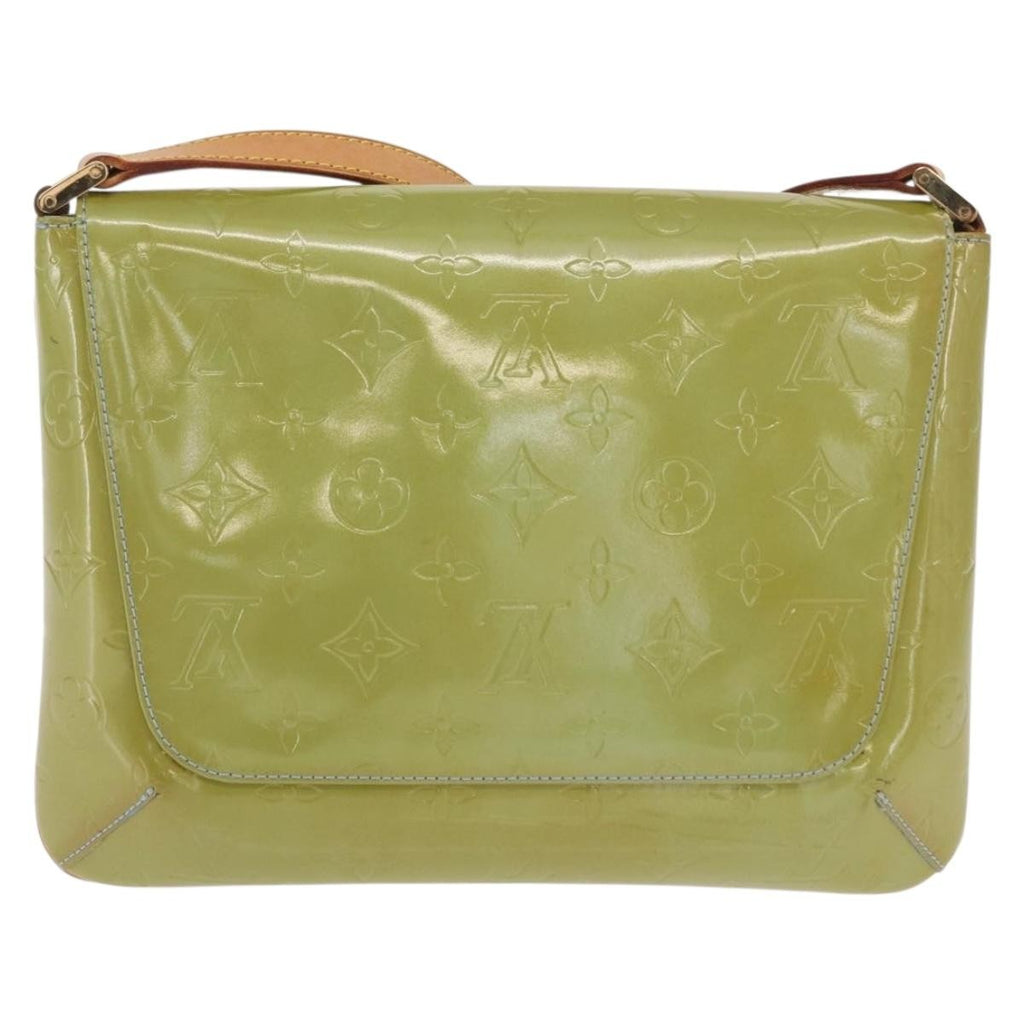 Louis Vuitton Thompson Street Handbag Monogram Vernis Green Patent_Leather Shoulder Bag Bag (Pre-Owned)