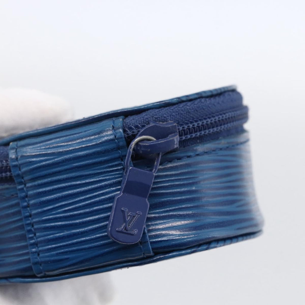 Louis Vuitton Ecrin Bijoux Jewelry Case Epi Leather Blue Leather Clutche & Pouche Bag (Pre-Owned)