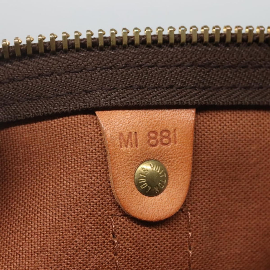 Louis Vuitton Keepall Bag Monogram Canvas Brown Canvas Travel Bag Bag (Pre-Owned)