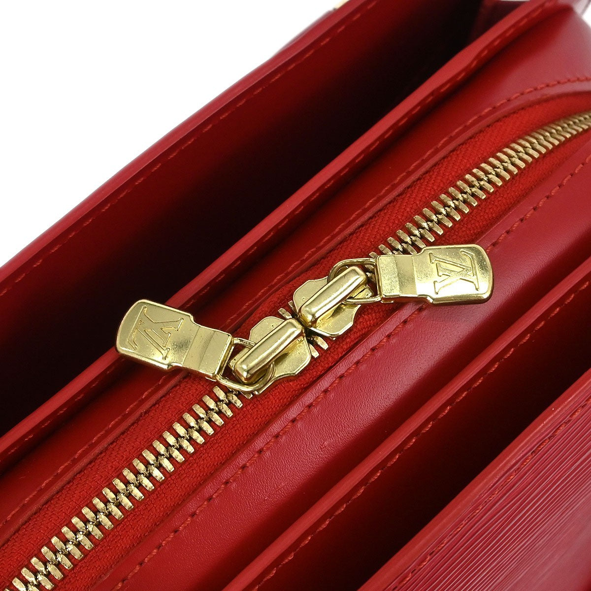 Louis Vuitton Pont Neuf Handbag Epi Leather Red Leather Handbag (Pre-Owned)