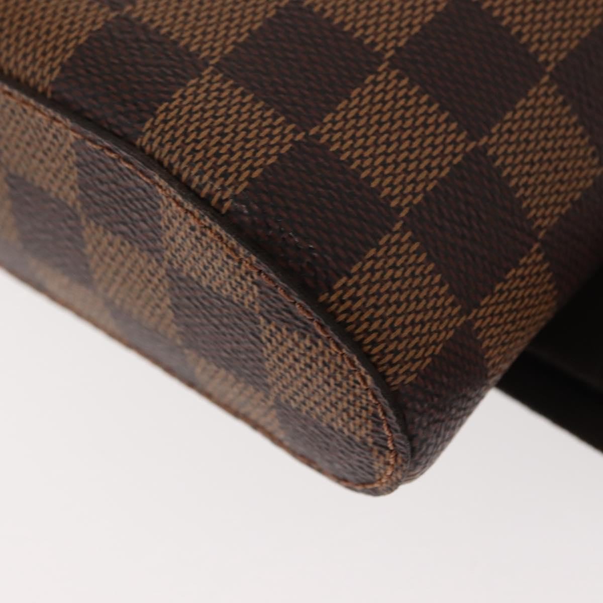 Louis Vuitton Geronimos Waist Bag Damier Brown Canvas Shoulder Bag Bag (Pre-Owned)
