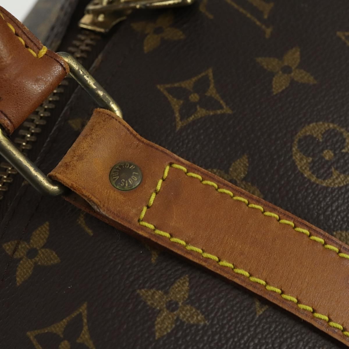 Louis Vuitton Keepall Bag Monogram Canvas Brown Canvas Travel Bag Bag (Pre-Owned)