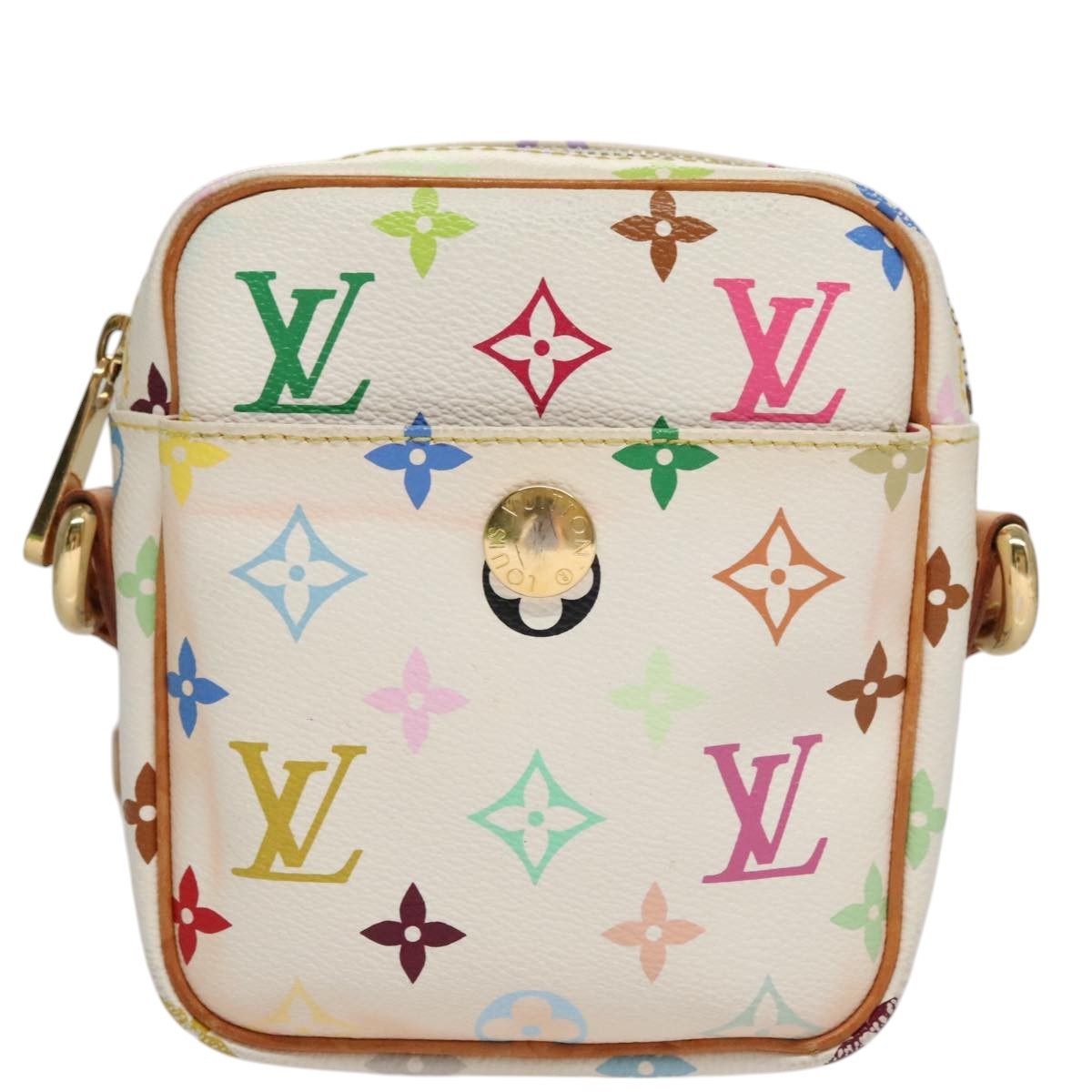 Louis Vuitton Rift Handbag Monogram Multicolor White Canvas Shoulder Bag Bag (Pre-Owned)