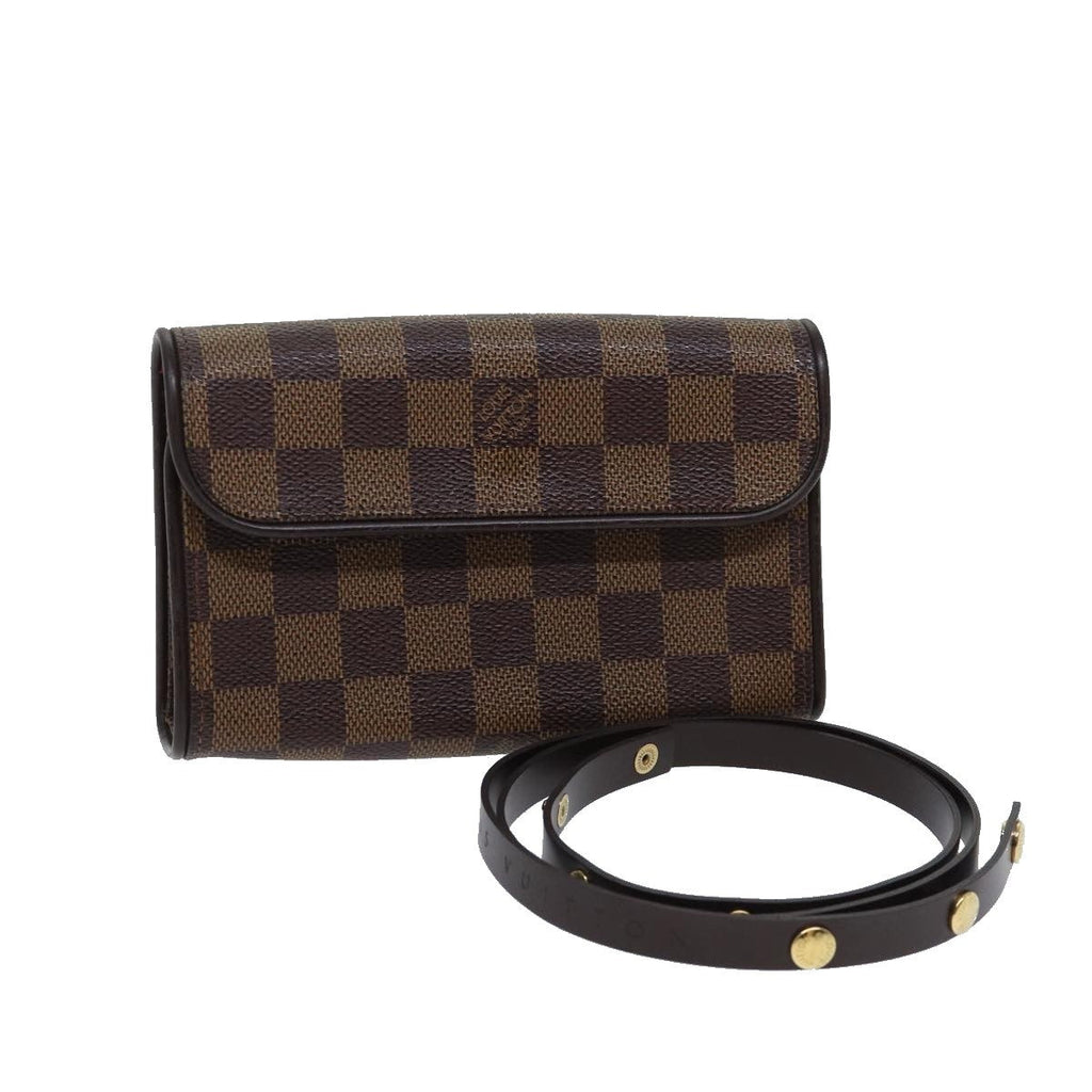 Louis Vuitton Florentine Waist Bag Damier Canvas Brown Canvas Clutche & Pouche Bag (Pre-Owned)