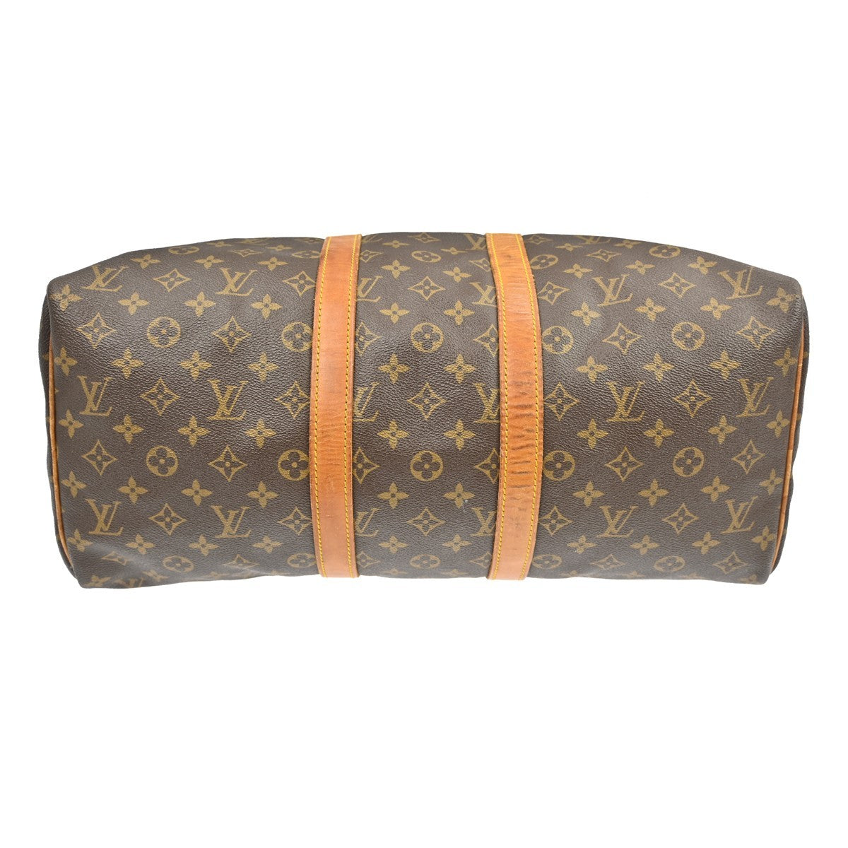 Louis Vuitton Keepall Bag Monogram Canvas Brown Canvas Travel Bag Bag (Pre-Owned)