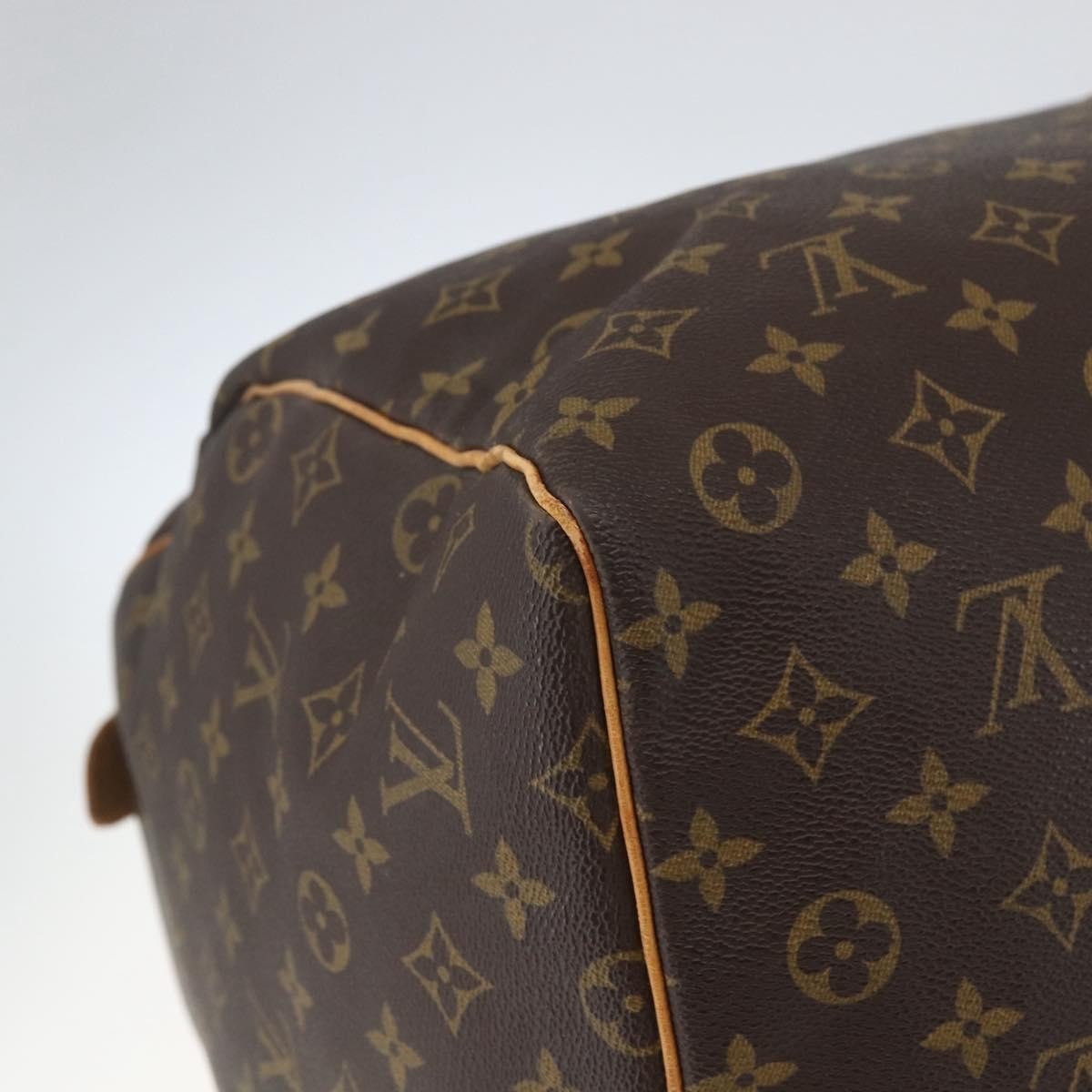 Louis Vuitton Keepall Bag Monogram Canvas Brown Canvas Travel Bag Bag (Pre-Owned)