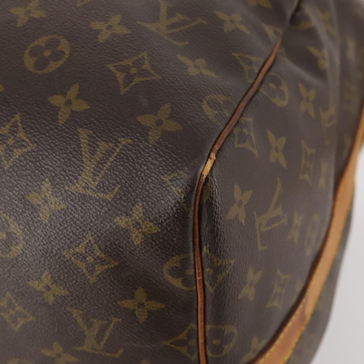 Louis Vuitton Keepall Bandouliere Bag Monogram Canvas Brown Canvas Travel Bag Bag (Pre-Owned)