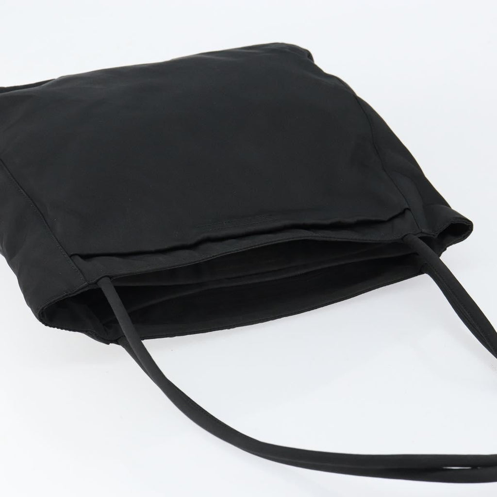 Prada Vintage Tote Tessuto Black Nylon Tote Bag Bag (Pre-Owned)