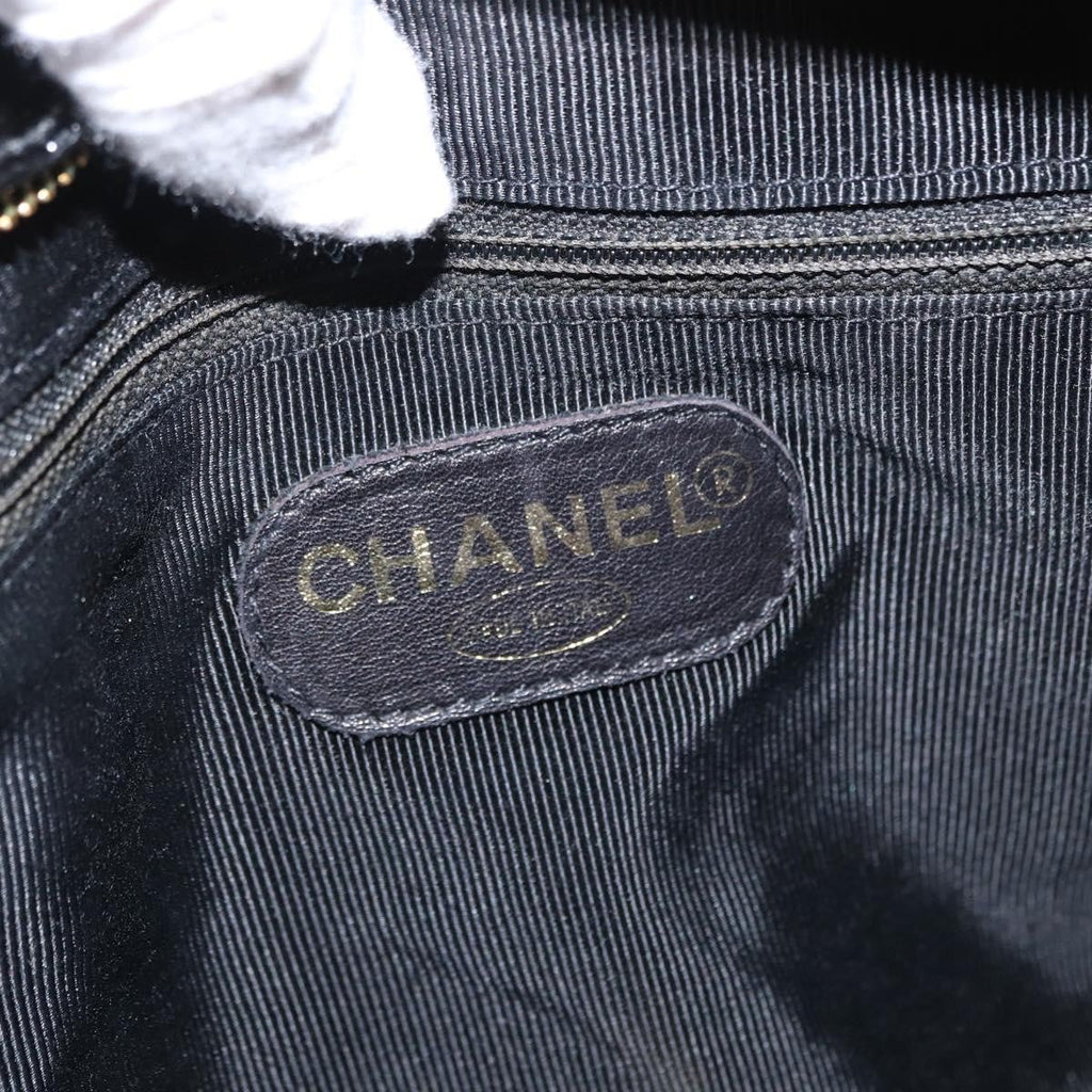 Chanel Vintage Timeless Chain Shoulder Bag Patent Black Patent_Leather Shoulder Bag Bag (Pre-Owned)