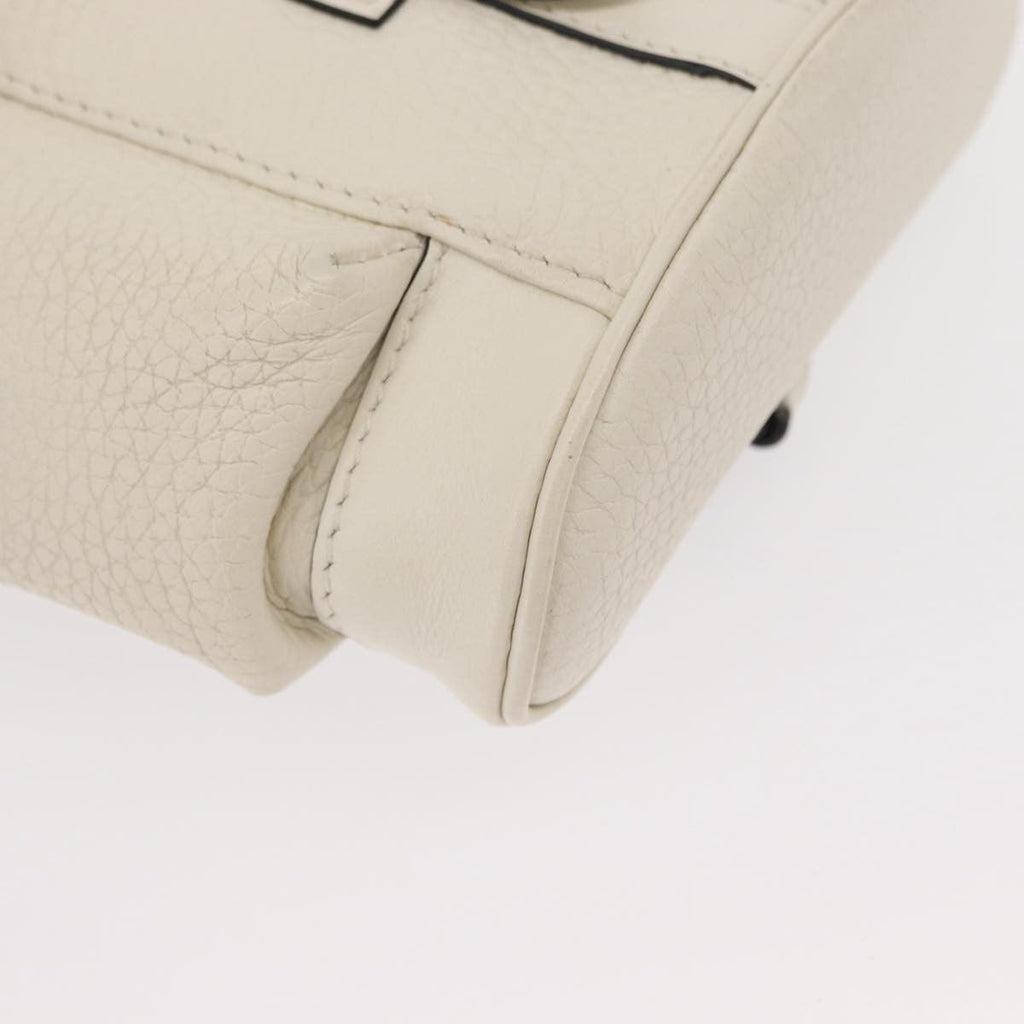 Louis Vuitton Christopher Backpack Taurillon Leather White Leather Shoulder Bag Bag (Pre-Owned)