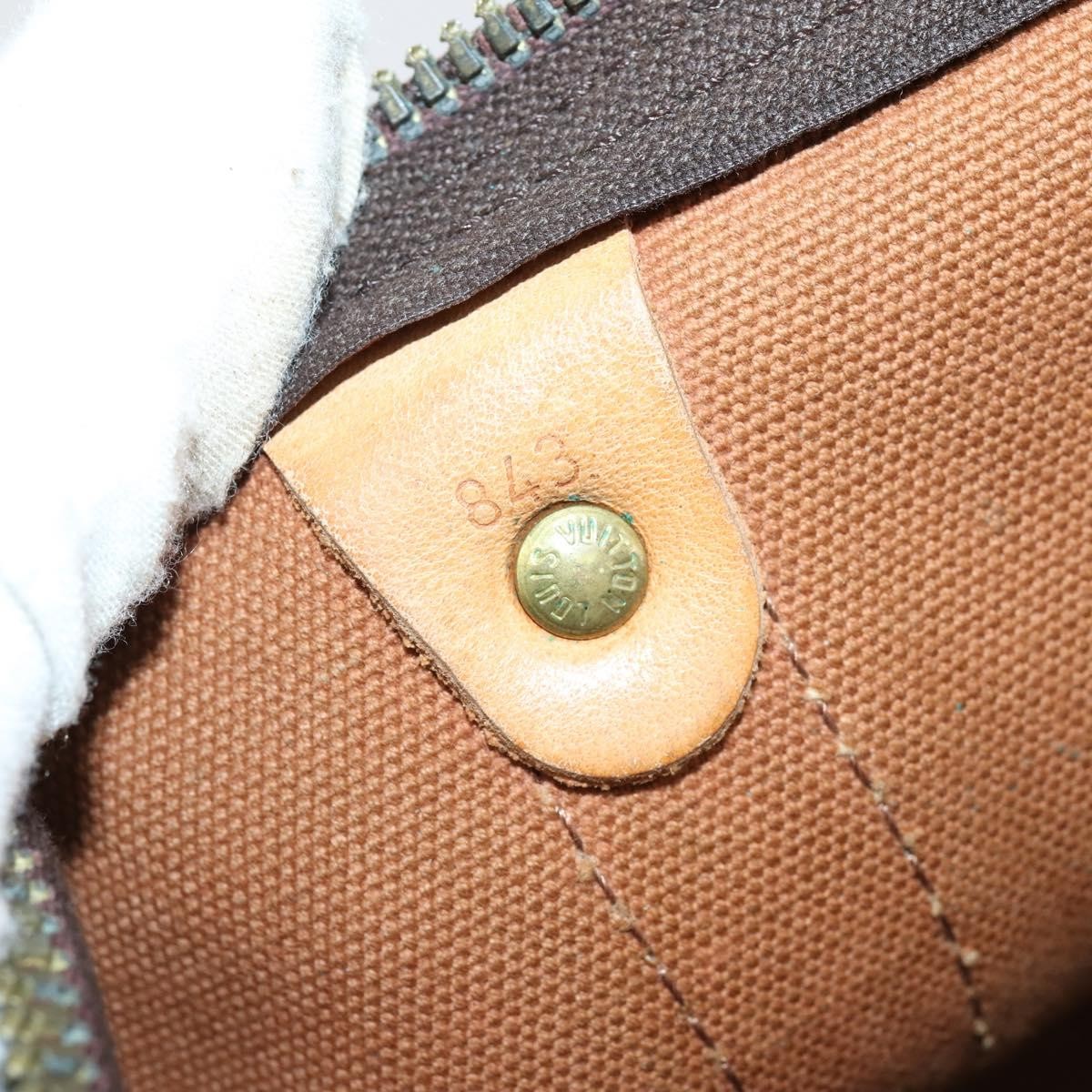 Louis Vuitton Keepall Bag Monogram Canvas Brown Canvas Travel Bag Bag (Pre-Owned)