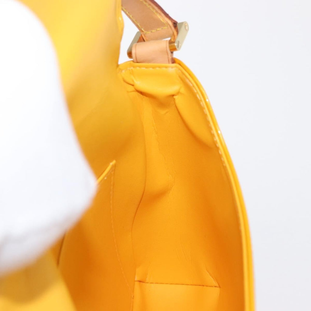 Louis Vuitton Thompson Street Handbag Monogram Vernis Yellow Patent_Leather Shoulder Bag Bag (Pre-Owned)