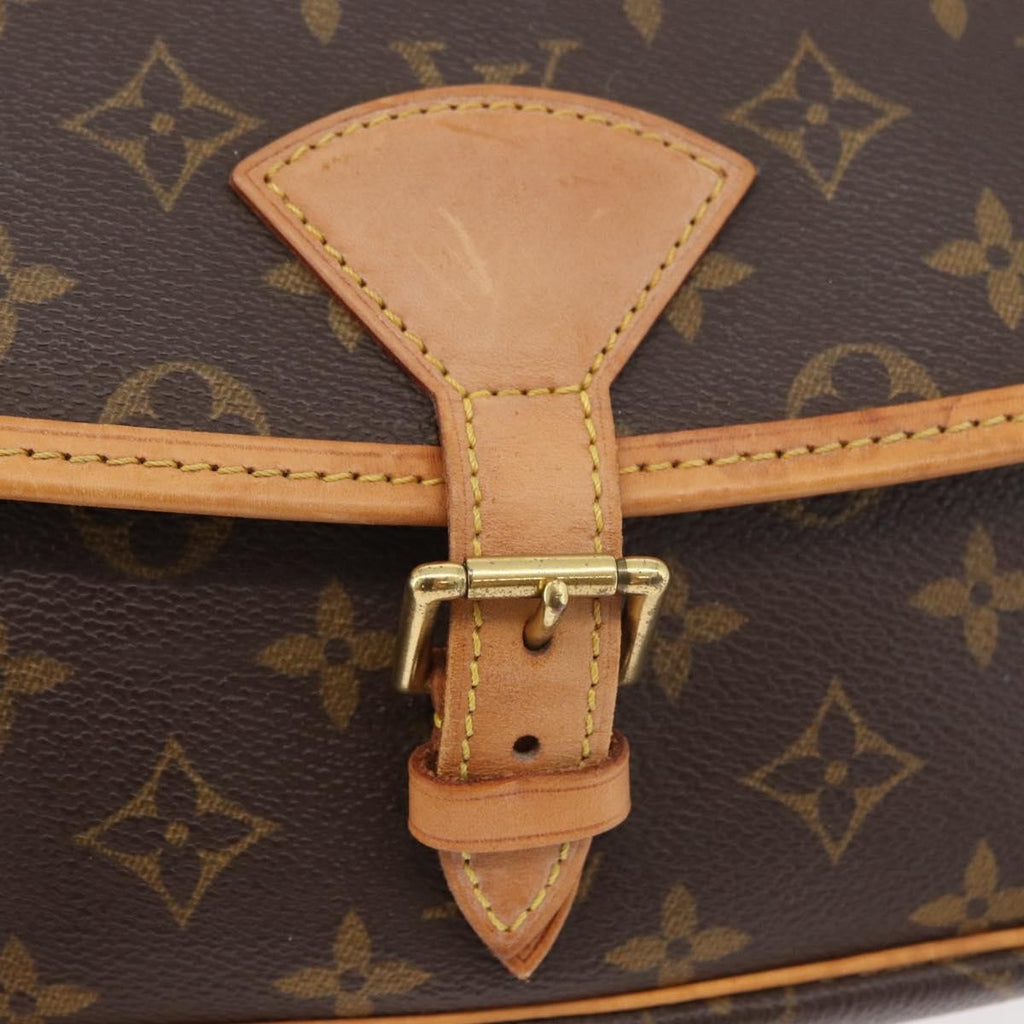 Louis Vuitton Sologne Handbag Monogram Canvas Brown Canvas Shoulder Bag Bag (Pre-Owned)