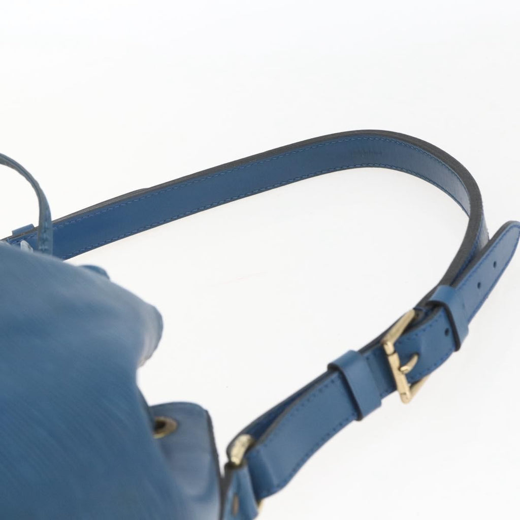 Louis Vuitton Petit Noe Handbag Epi Leather Blue Leather Shoulder Bag Bag (Pre-Owned)