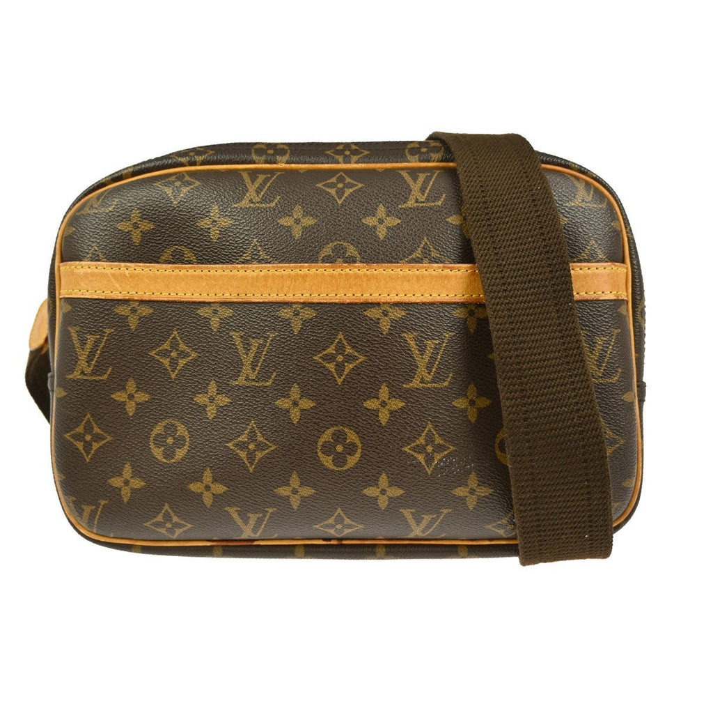 Louis Vuitton Reporter Bag Monogram Canvas Brown Canvas Shoulder Bag Bag (Pre-Owned)