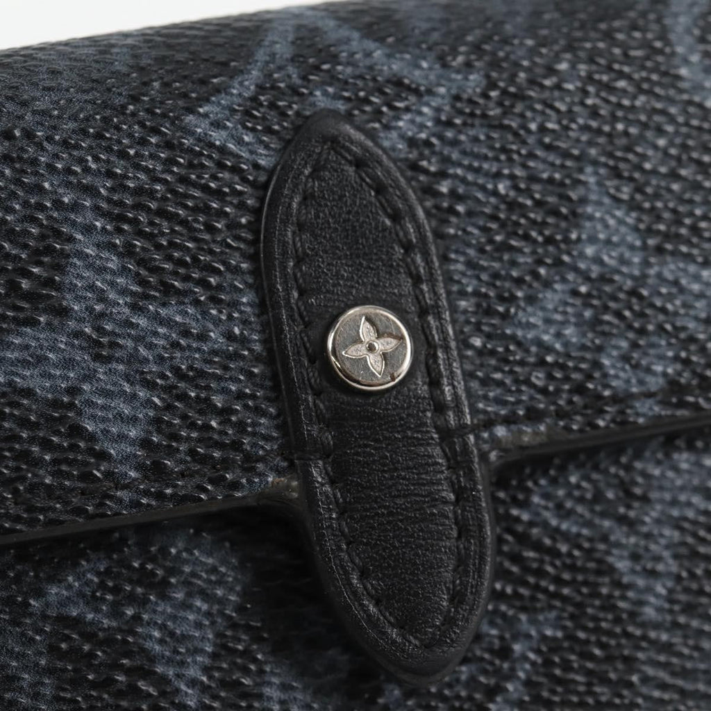 Louis Vuitton Cross Card Holder Limited Edition Monogram Pastel Noir Black Canvas Clutche & Pouche Bag (Pre-Owned)
