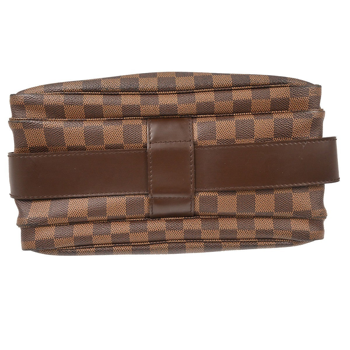 Louis Vuitton Naviglio Handbag Damier Brown Canvas Shoulder Bag Bag (Pre-Owned)