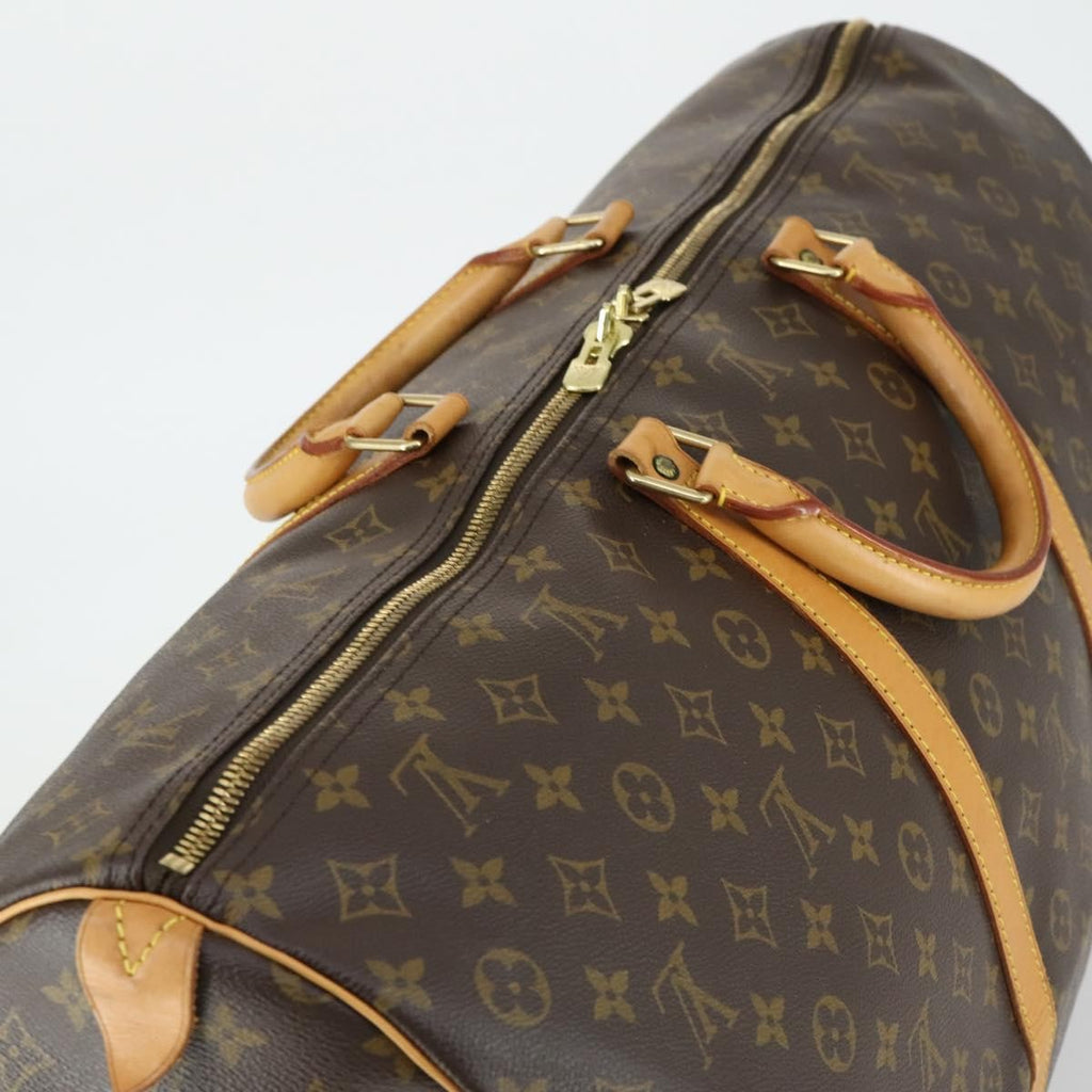 Louis Vuitton Keepall Bag Monogram Canvas Brown Canvas Travel Bag Bag (Pre-Owned)