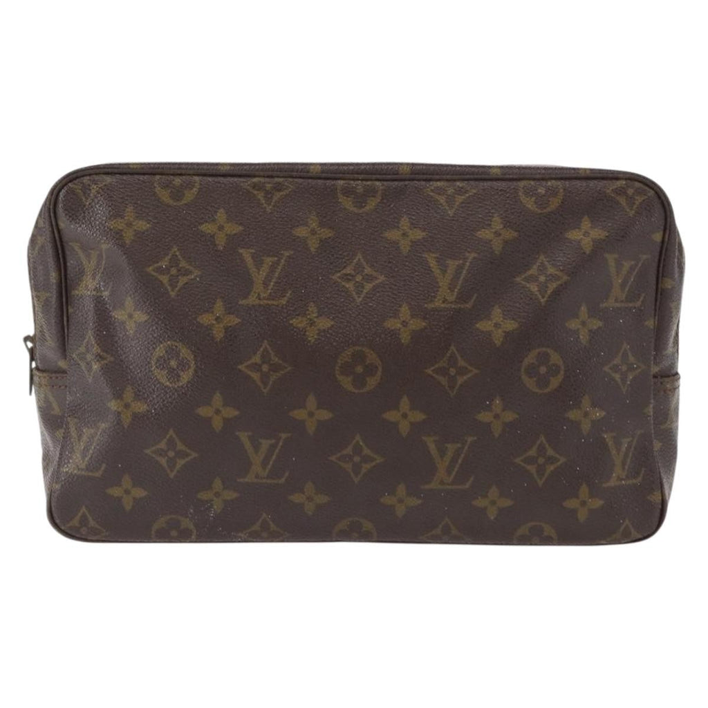 Louis Vuitton Trousse Toiletry Pouch Monogram Canvas Brown Canvas Toiletry Case Accessory (Pre-Owned)