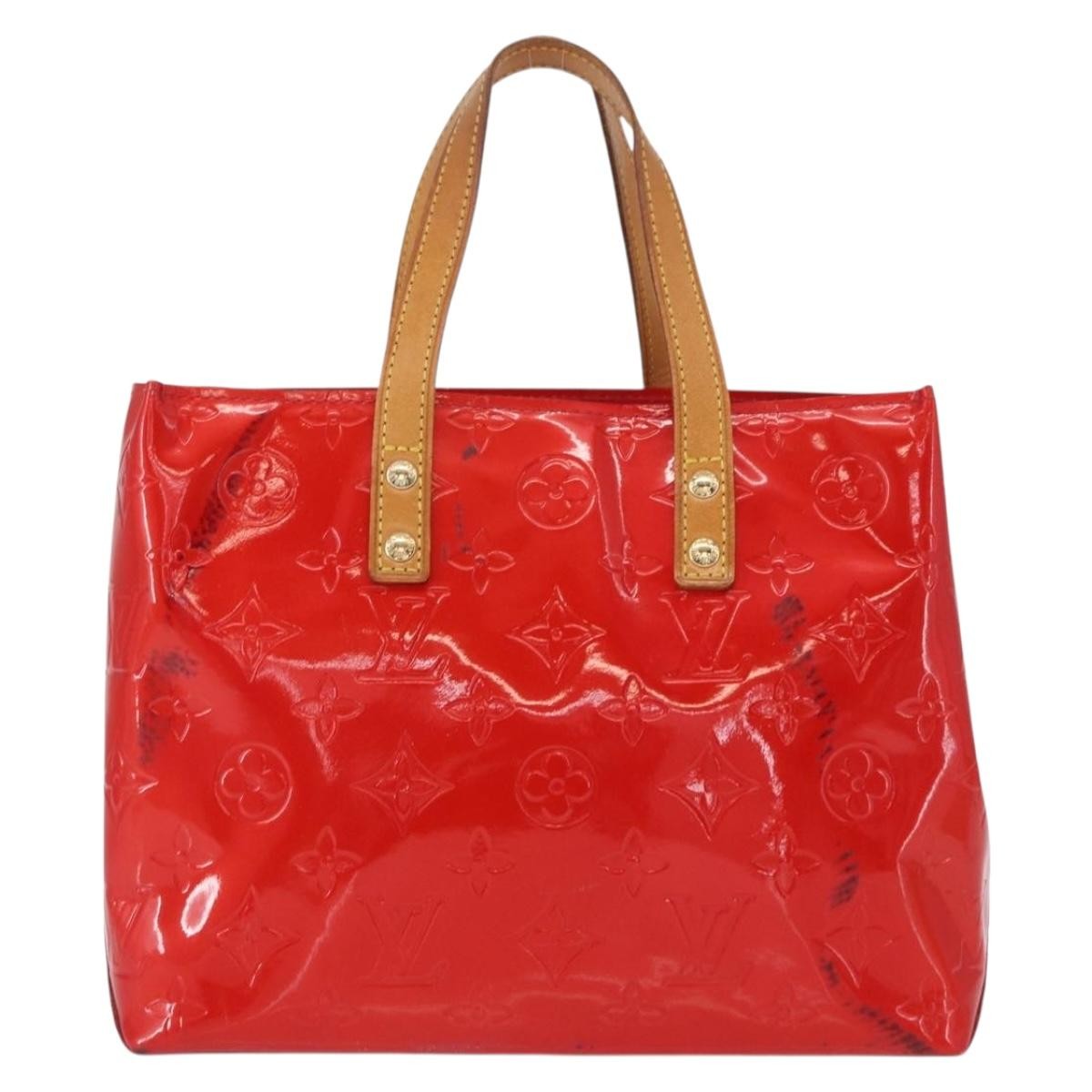 Louis Vuitton Reade Handbag Monogram Vernis Red Patent_Leather Handbag (Pre-Owned)
