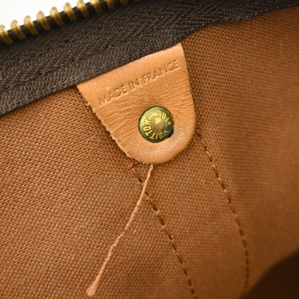 Louis Vuitton Keepall Bag Monogram Canvas Brown Canvas Travel Bag Bag (Pre-Owned)