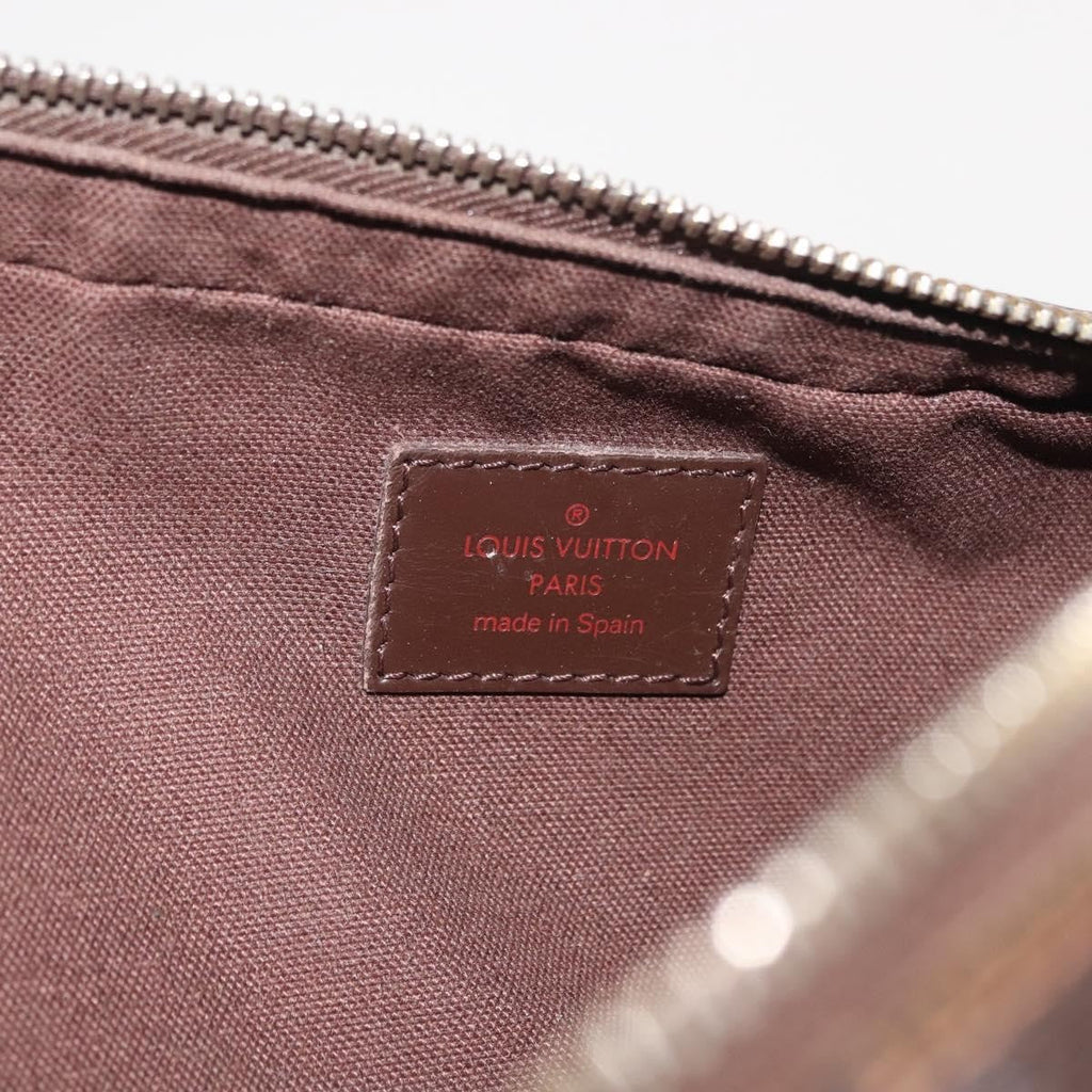 Louis Vuitton Geronimos Waist Bag Damier Brown Canvas Shoulder Bag Bag (Pre-Owned)