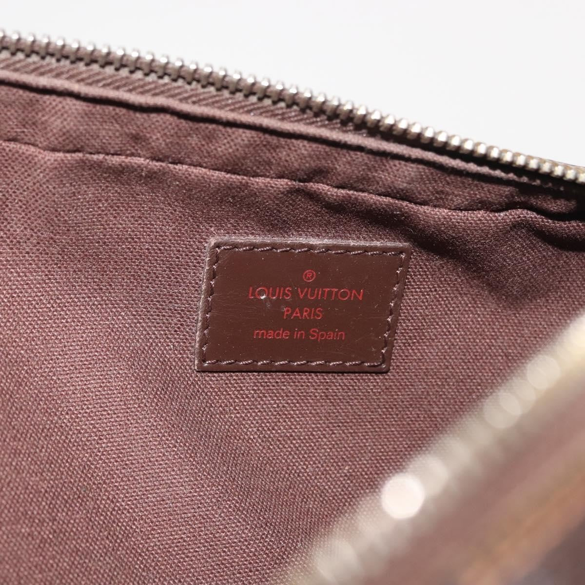 Louis Vuitton Geronimos Waist Bag Damier Brown Canvas Shoulder Bag Bag (Pre-Owned)