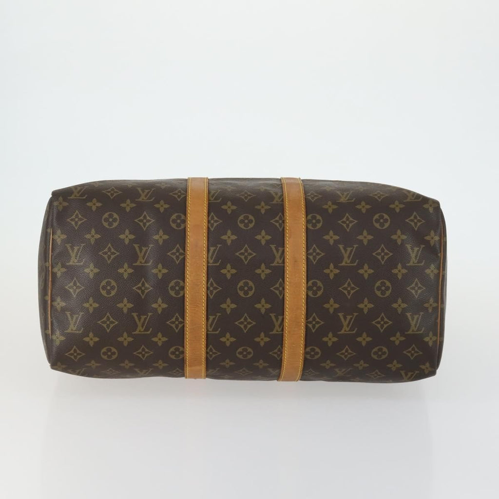 Louis Vuitton Keepall Bag Monogram Canvas Brown Canvas Travel Bag Bag (Pre-Owned)