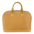 Louis Vuitton Alma Handbag Epi Leather Yellow Leather Handbag (Pre-Owned)