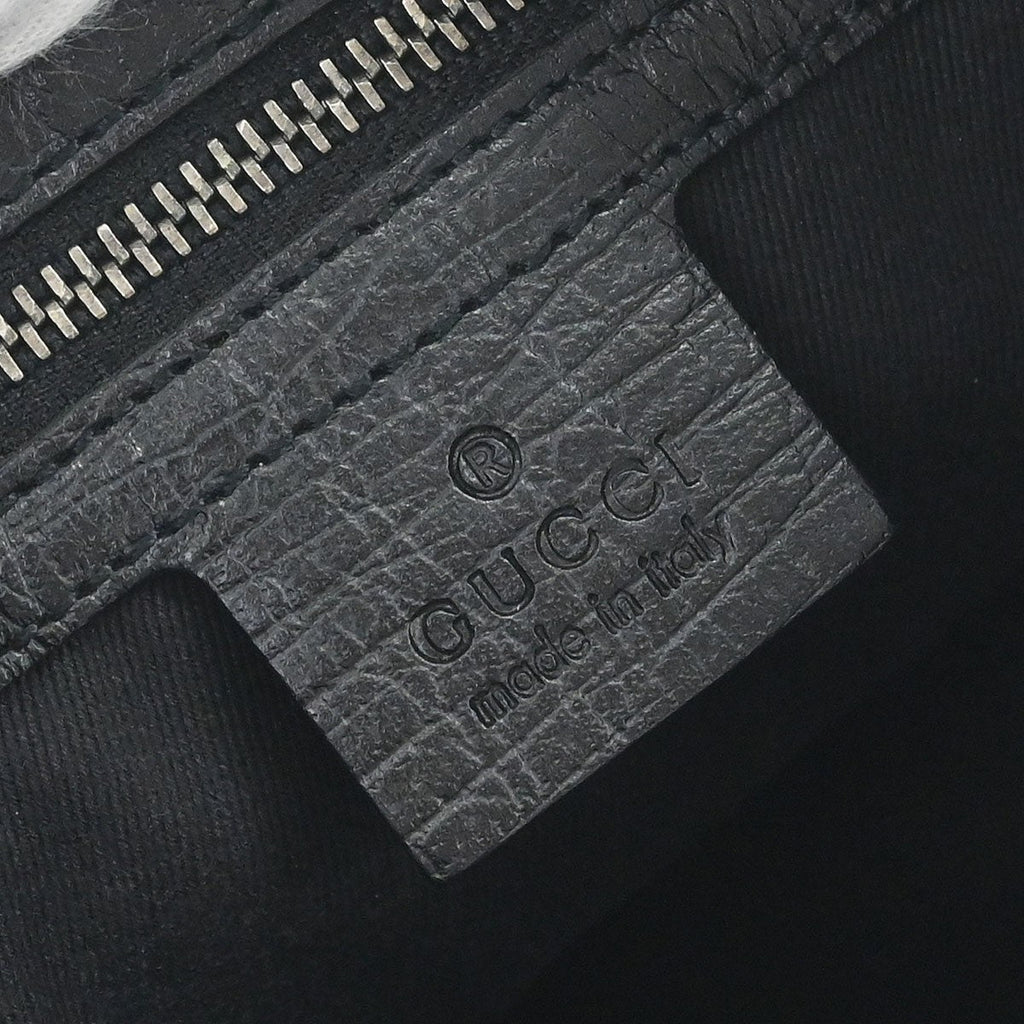 Gucci Vintage Horsebit Shoulder Bag Canvas Black Canvas,Leather Shoulder Bag Bag (Pre-Owned)