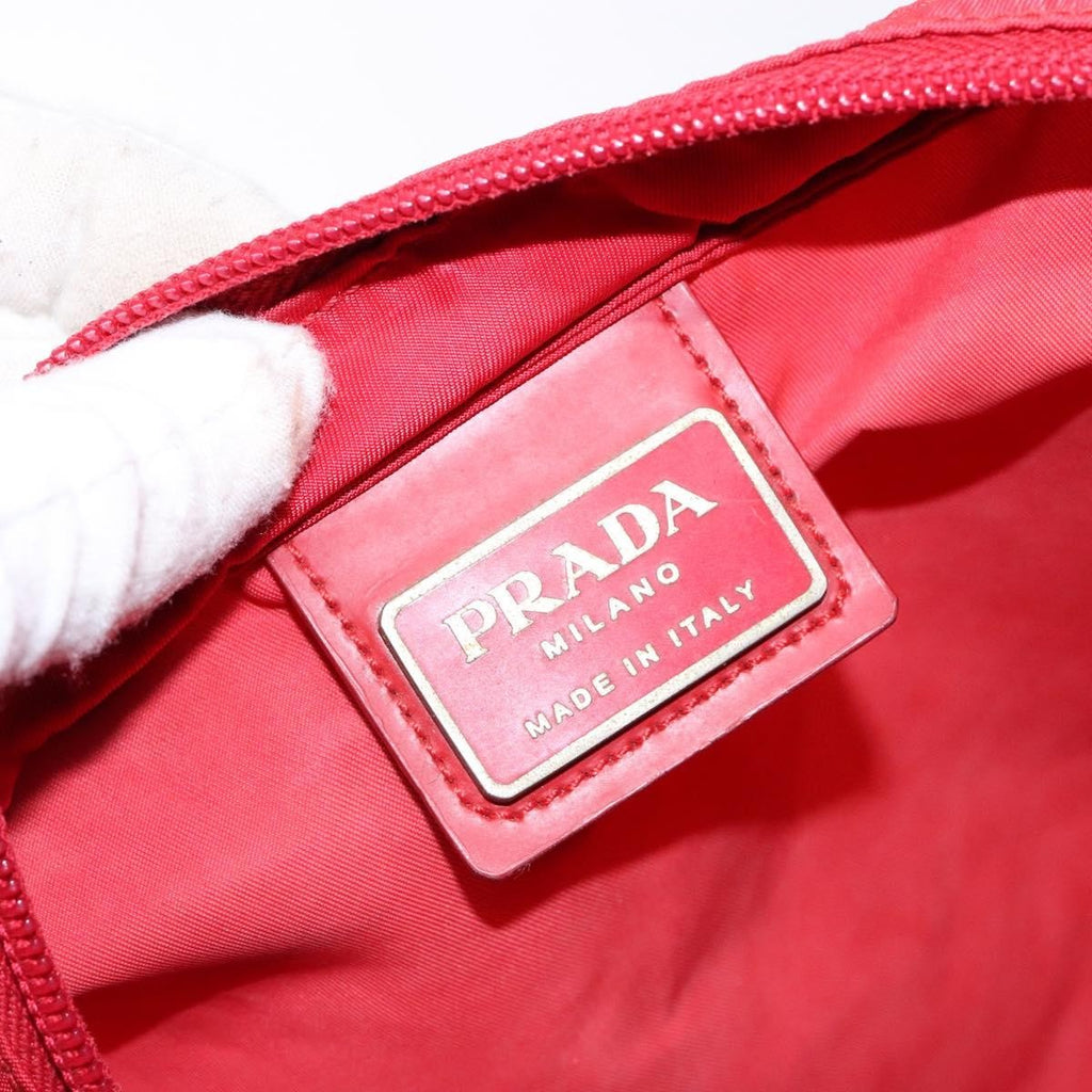 Prada Flat Messenger Bag Tessuto Red Nylon Bag (Pre-Owned)