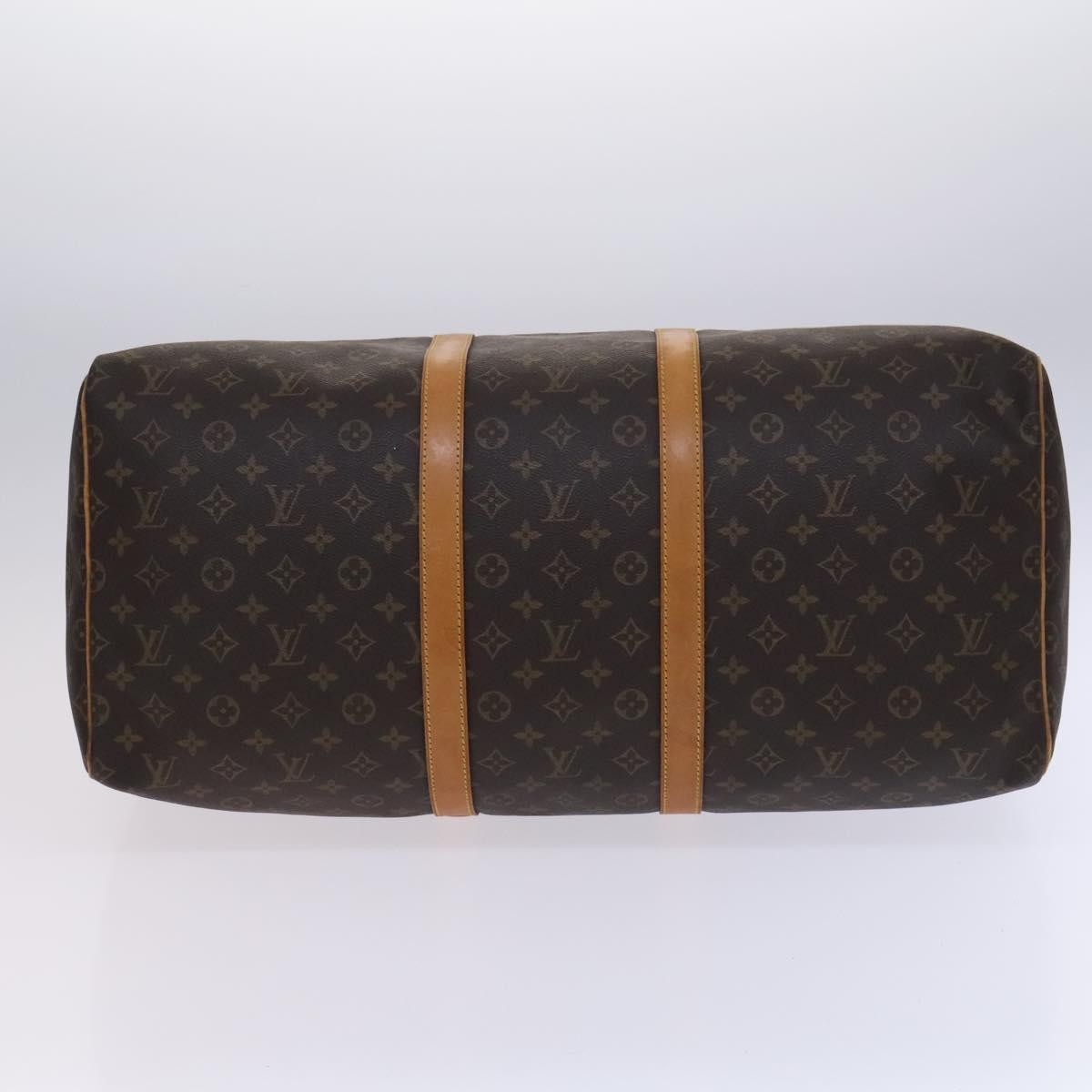Louis Vuitton Keepall Bag Monogram Canvas Brown Canvas Travel Bag Bag (Pre-Owned)