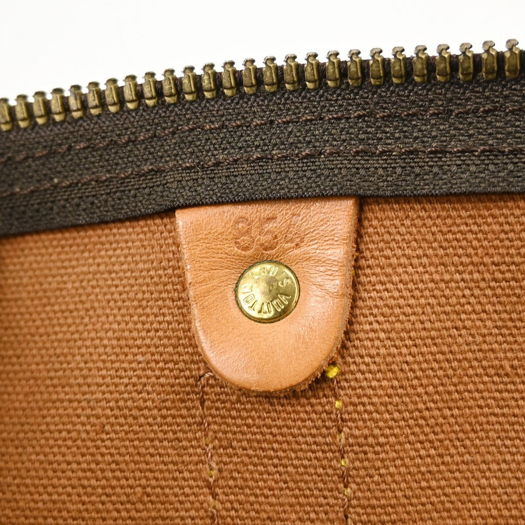 Louis Vuitton Keepall Bag Monogram Canvas Brown Canvas Travel Bag Bag (Pre-Owned)