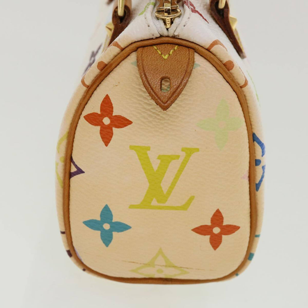 Louis Vuitton Speedy Mini Hl Handbag Monogram Multicolor White Canvas Bag (Pre-Owned)