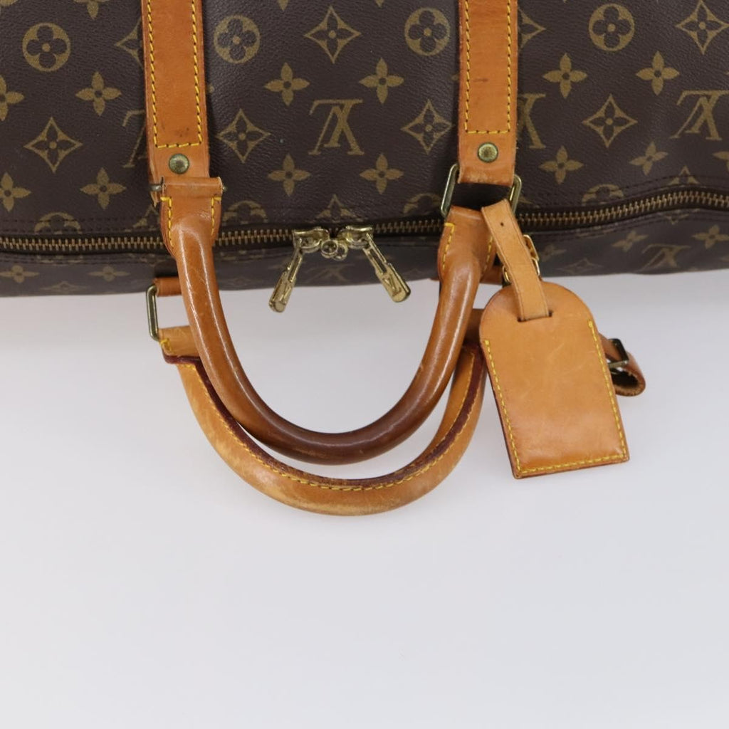 Louis Vuitton Keepall Bag Monogram Canvas Brown Canvas Travel Bag Bag (Pre-Owned)