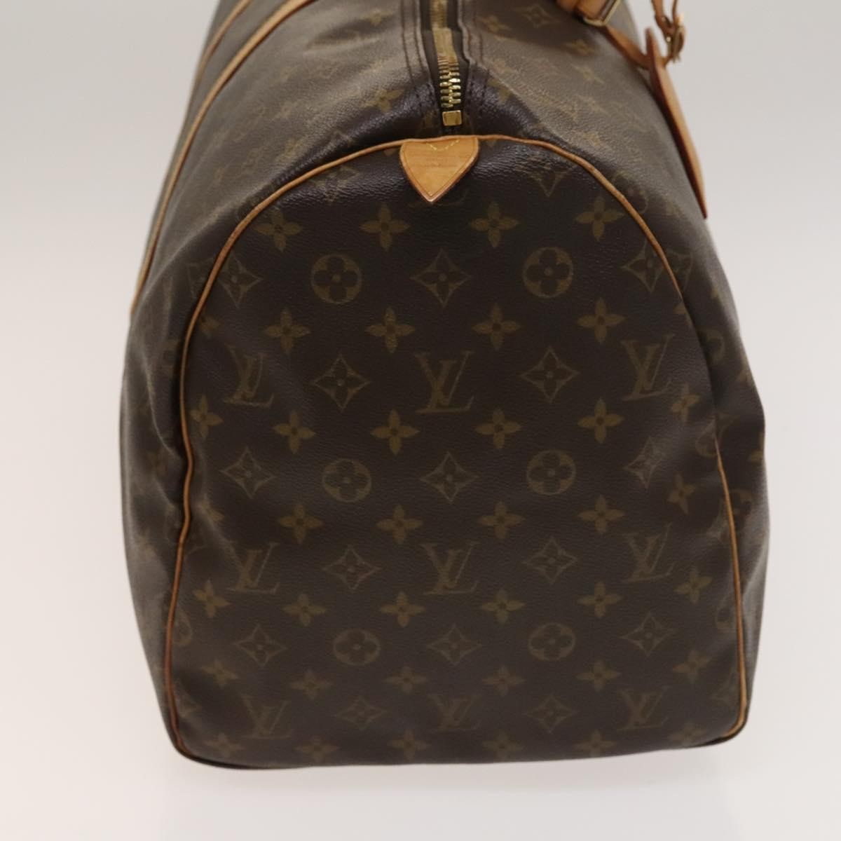 Louis Vuitton Keepall Bag Monogram Canvas Brown Canvas Travel Bag Bag (Pre-Owned)