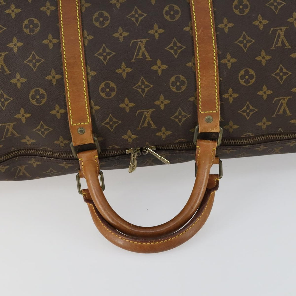 Louis Vuitton Keepall Bag Monogram Canvas Brown Canvas Travel Bag Bag (Pre-Owned)