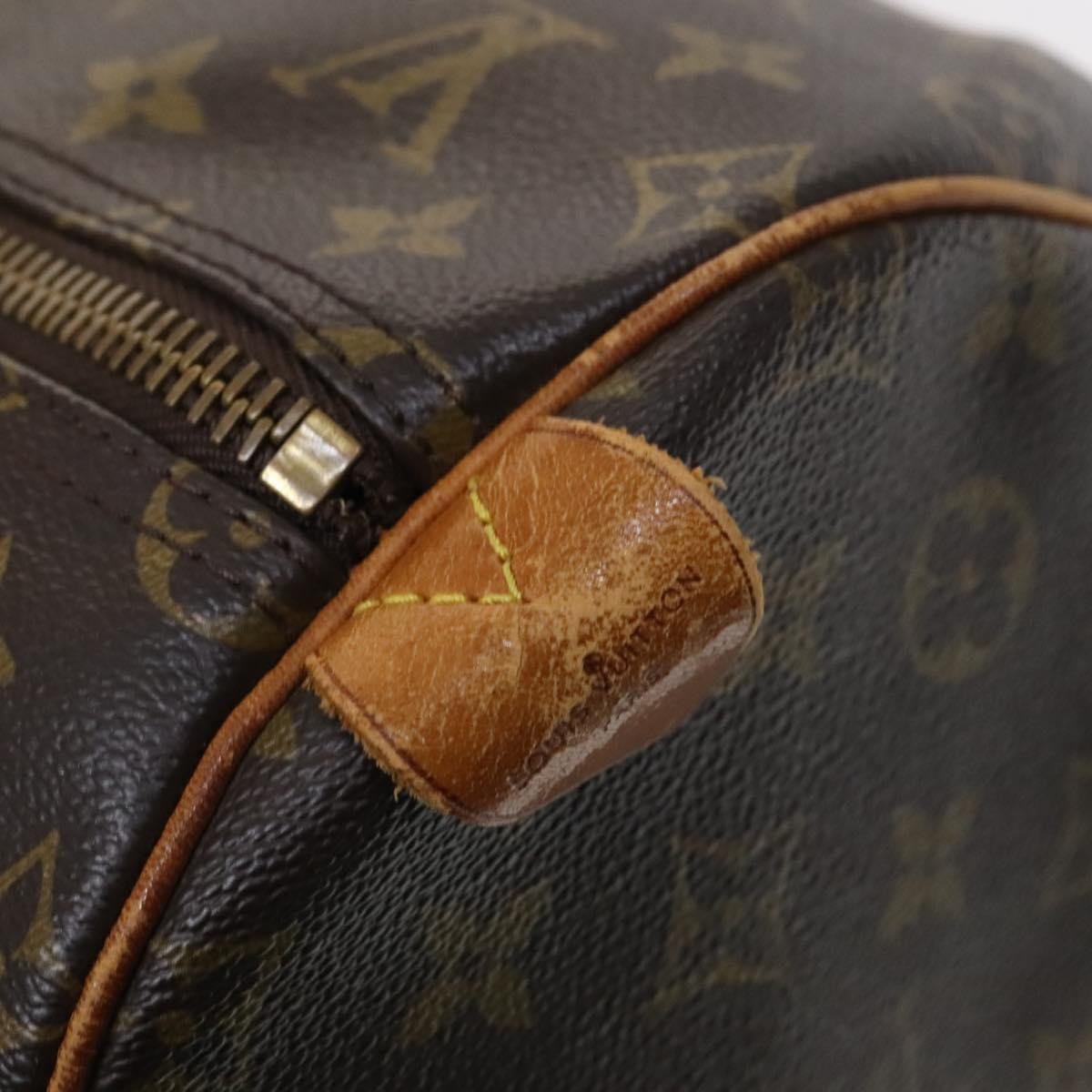 Louis Vuitton Keepall Bag Monogram Canvas Brown Canvas Travel Bag Bag (Pre-Owned)