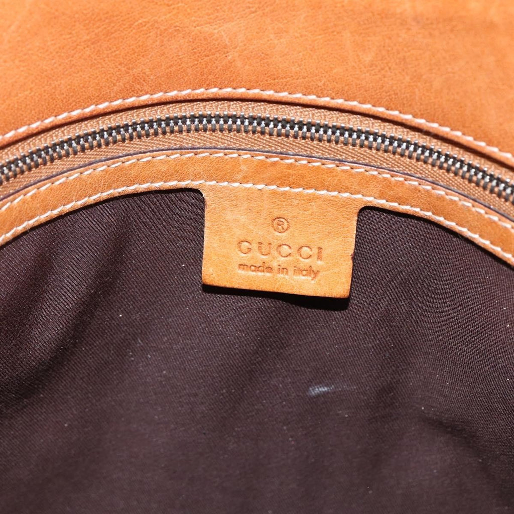 Gucci Reins Web Shoulder Bag Canvas Beige Canvas Shoulder Bag Bag (Pre-Owned)