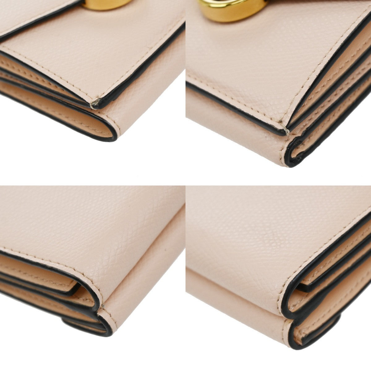Fendi F Is Fendi Trifold Wallet Leather Pink Leather Wallets Accessory (Pre-Owned)