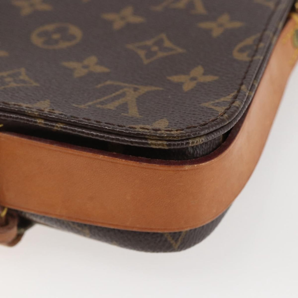 Louis Vuitton Cartouchiere Handbag Monogram Canvas Brown Canvas Shoulder Bag Bag (Pre-Owned)